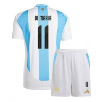 Maglie da calcio Argentina Angel Di Maria #11 Prima Maglia Bambino Copa America 2024 Manica Corta (+ Pantaloni corti)